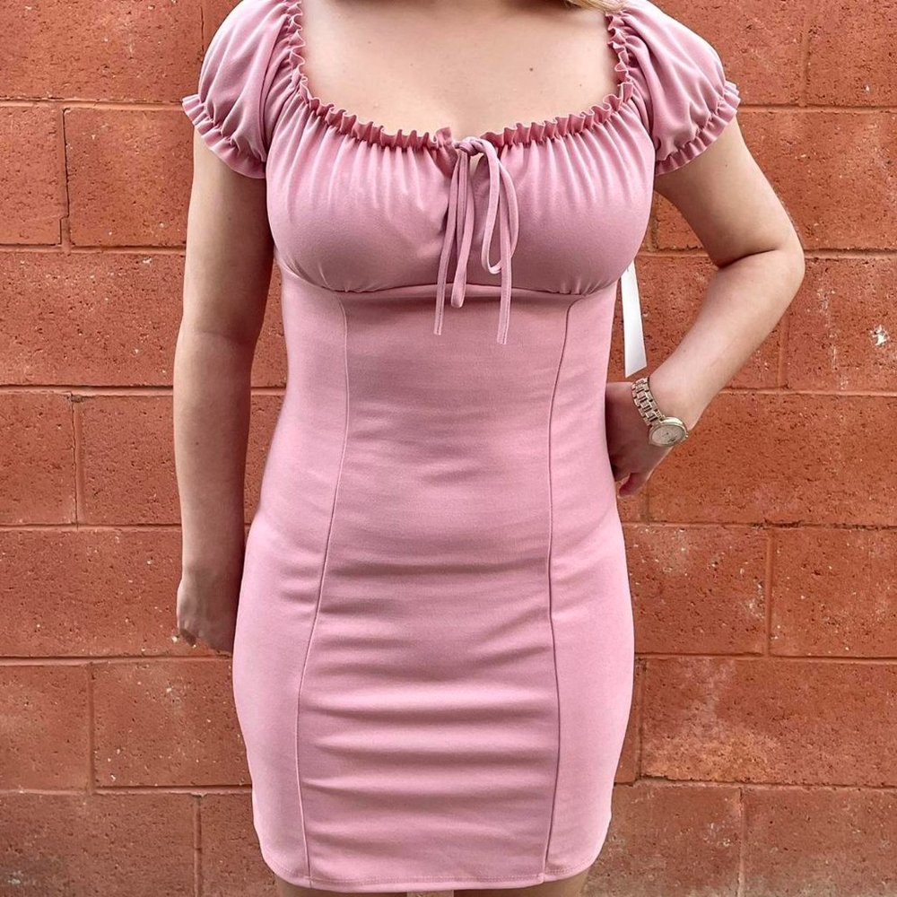 Pink Midi Dress